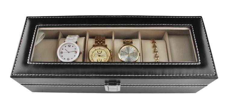 Watch organizer with 6 compartments-8