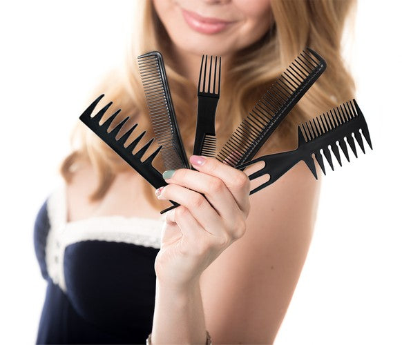 Hairdressing combs - set of 10 pcs-4