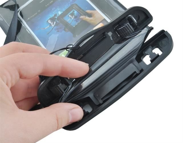 Waterproof phone case - black-7