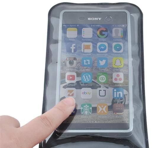 Waterproof phone case - black-10