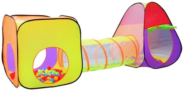 IGLO tent for children + tunnel + 200 balls-4