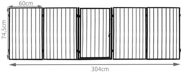 Basic fireplace gate BK-2961-7