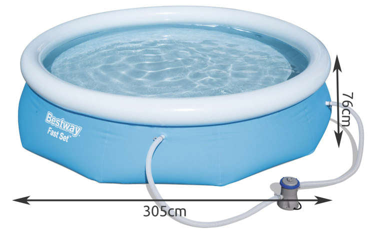 Expansion pool with a pump 305x76cm - BESTWAY 57270-5