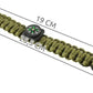 SURVIVAL bracelet with accessories - green-10