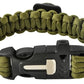 SURVIVAL bracelet with accessories - green-5