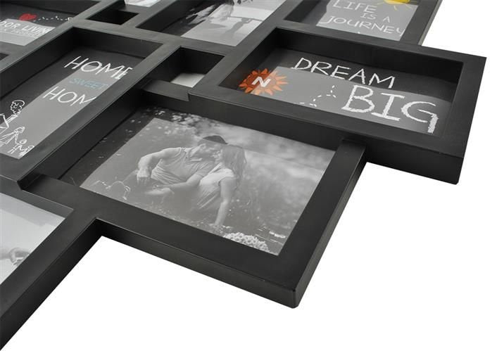 Frame for 10 photos - black-1