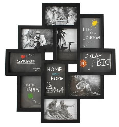 Frame for 10 photos - black-2