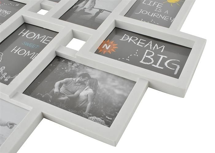 Frame for 10 photos - white-1