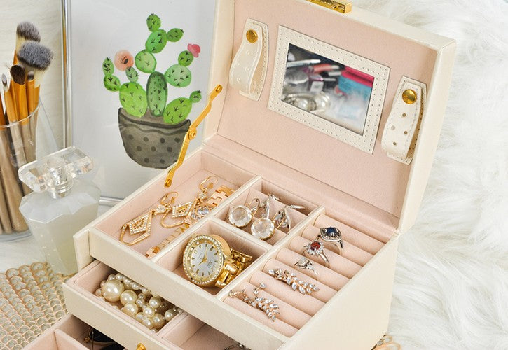 Jewelry box/case - beige-5