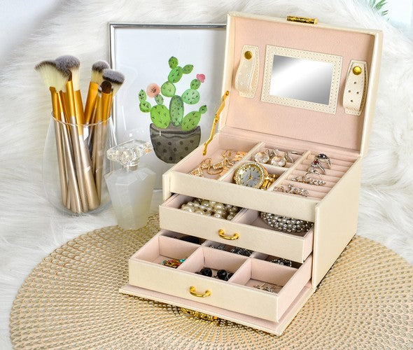 Jewelry box/case - beige-7