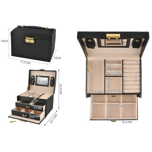 Jewelry box/case - black-8