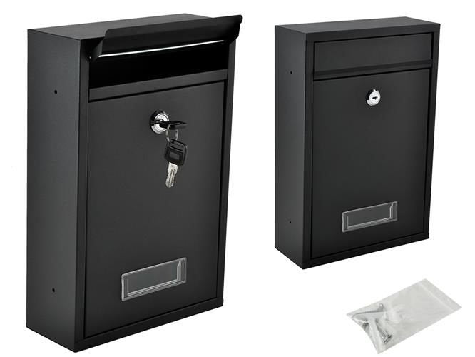 S6237 letterbox - black Malatec 5902802907806