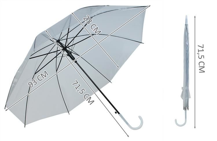 Transparent white umbrella-4