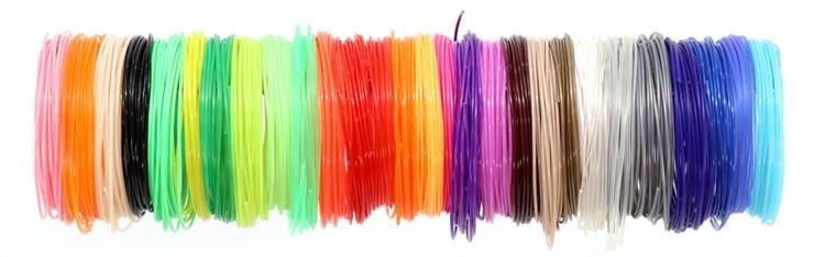 PLA 3D filaments - set 30pcs x 5m-4