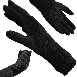 Touch gloves R6413 - black Trizand 5902802908933