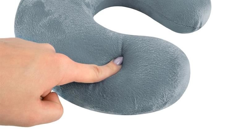 Gray travel pillow P7973-6