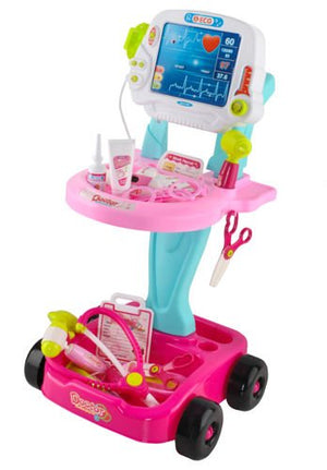 Little doctor's set - pink trolley-1