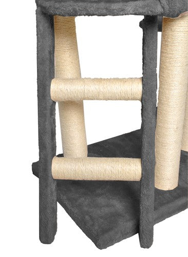 Cat tree 138 cm, gray-8