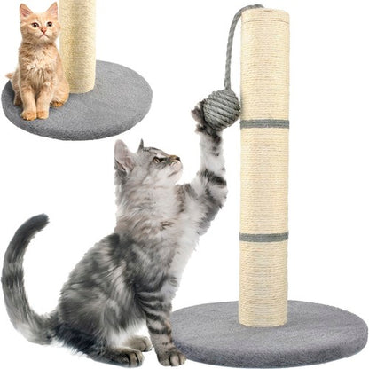 Cat scratching post - gray post, 45 cm Purlov 5900779933163