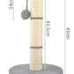 Cat scratching post - gray post, 45 cm-2