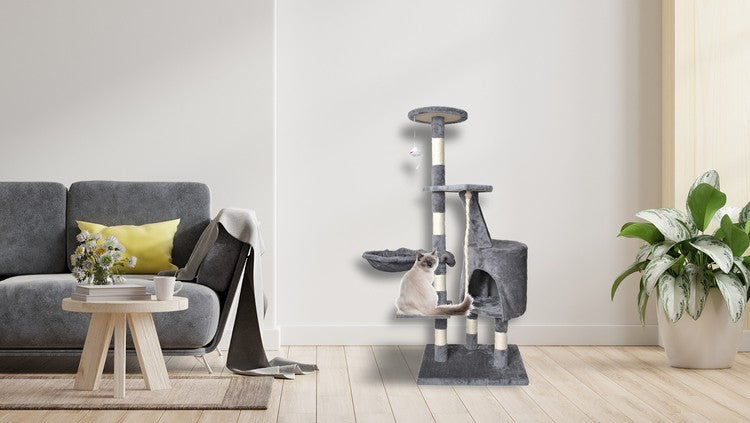 Cat tree 118 cm, gray-11