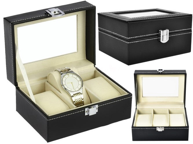 Watch organizer 3 compartments Iso Trade 5902802910929