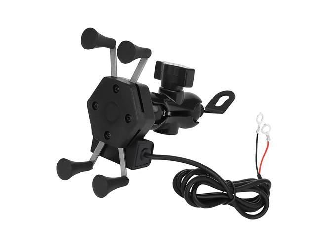 Motorcycle phone holder with charger-4