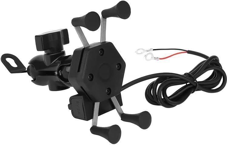 Motorcycle phone holder with charger-5