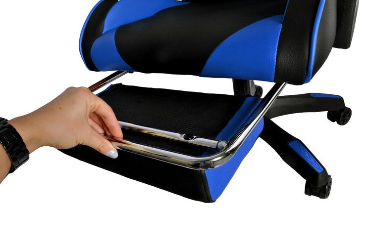 Gaming chair - black and blue Dunmoon-9