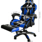 Gaming chair - black and blue Dunmoon-3