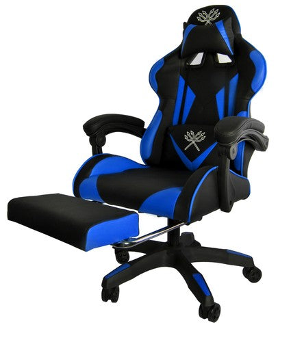 Gaming chair - black and blue Dunmoon-8