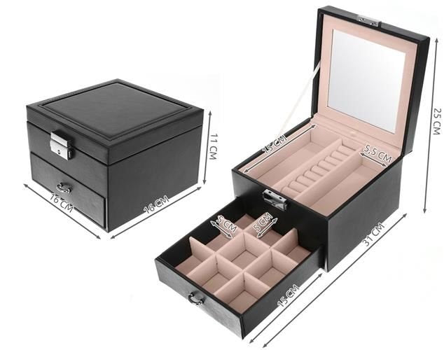 Jewelry case - black K8898 Beautylushh-8