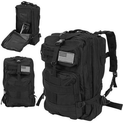 XL military backpack, black Trizand 5902802913036