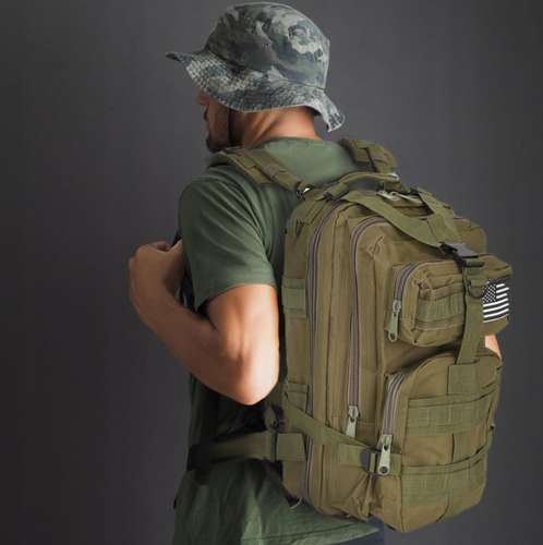 XL military backpack, green-7