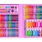 Painting set in a suitcase, 168 pieces, pink-3