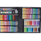 Painting set in a suitcase, 168 pcs, black-2