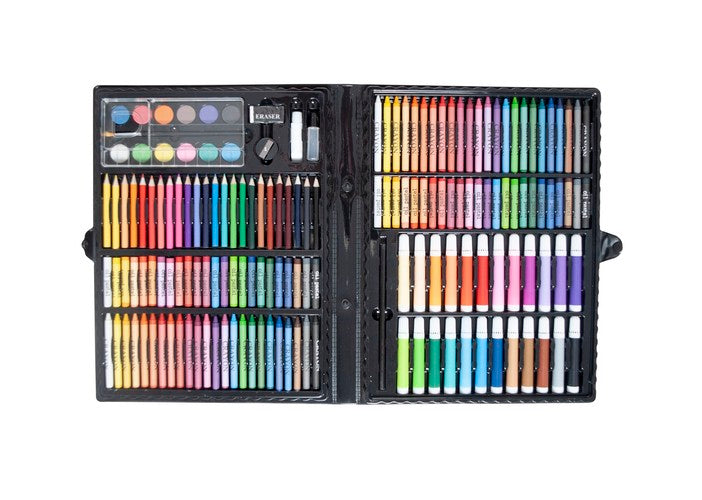 Painting set in a suitcase, 168 pcs, black-2