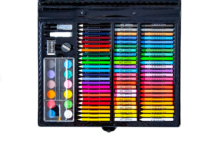 Painting set in a suitcase, 168 pcs, black-5