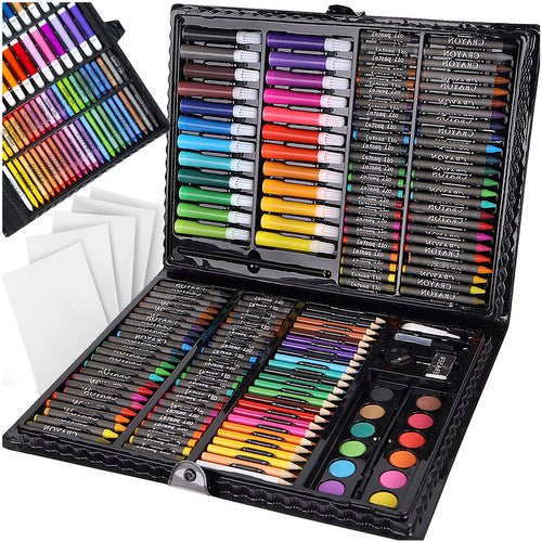 Painting set in a suitcase, 168 pcs, black  Maaleo 5902802913678