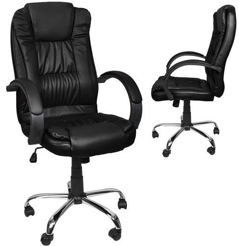 Office chair, eco-leather - black MALATEC Malatec 5900779934238