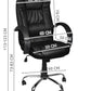 Office chair, eco-leather - black MALATEC-11