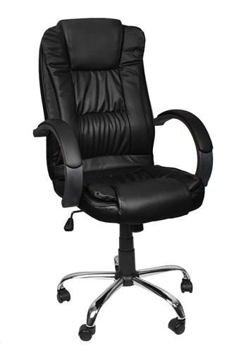 Office chair, eco-leather - black MALATEC-1