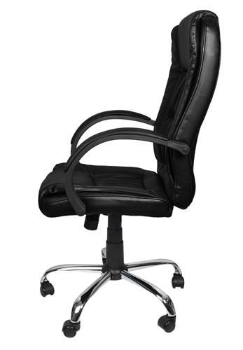 Office chair, eco-leather - black MALATEC-3