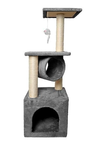 Cat tree 90 cm gray Purlov 5900779935242