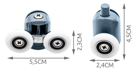 Shower cabin wheels set of 8 KK9646-6