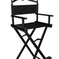 Aluminum makeup chair with headrest-1