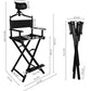 Aluminum makeup chair with headrest-7