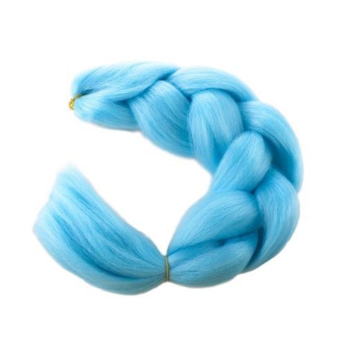 Synthetic hair braids - blue-1