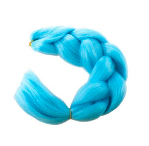 Synthetic hair braids - blue-1