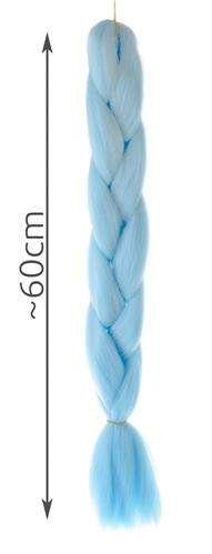 Synthetic hair braids - blue-4